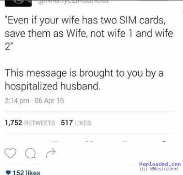 Hilarious tweet of the day!!!